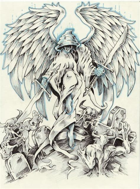Badass angel tattoos - An Angel tattoo represents guidance, protection, and spirituality. Often inked by those seeking a powerful symbol of hope or divine intervention, it’s a badass way for many …